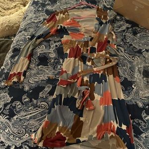 Boden wrap dress long sleeves